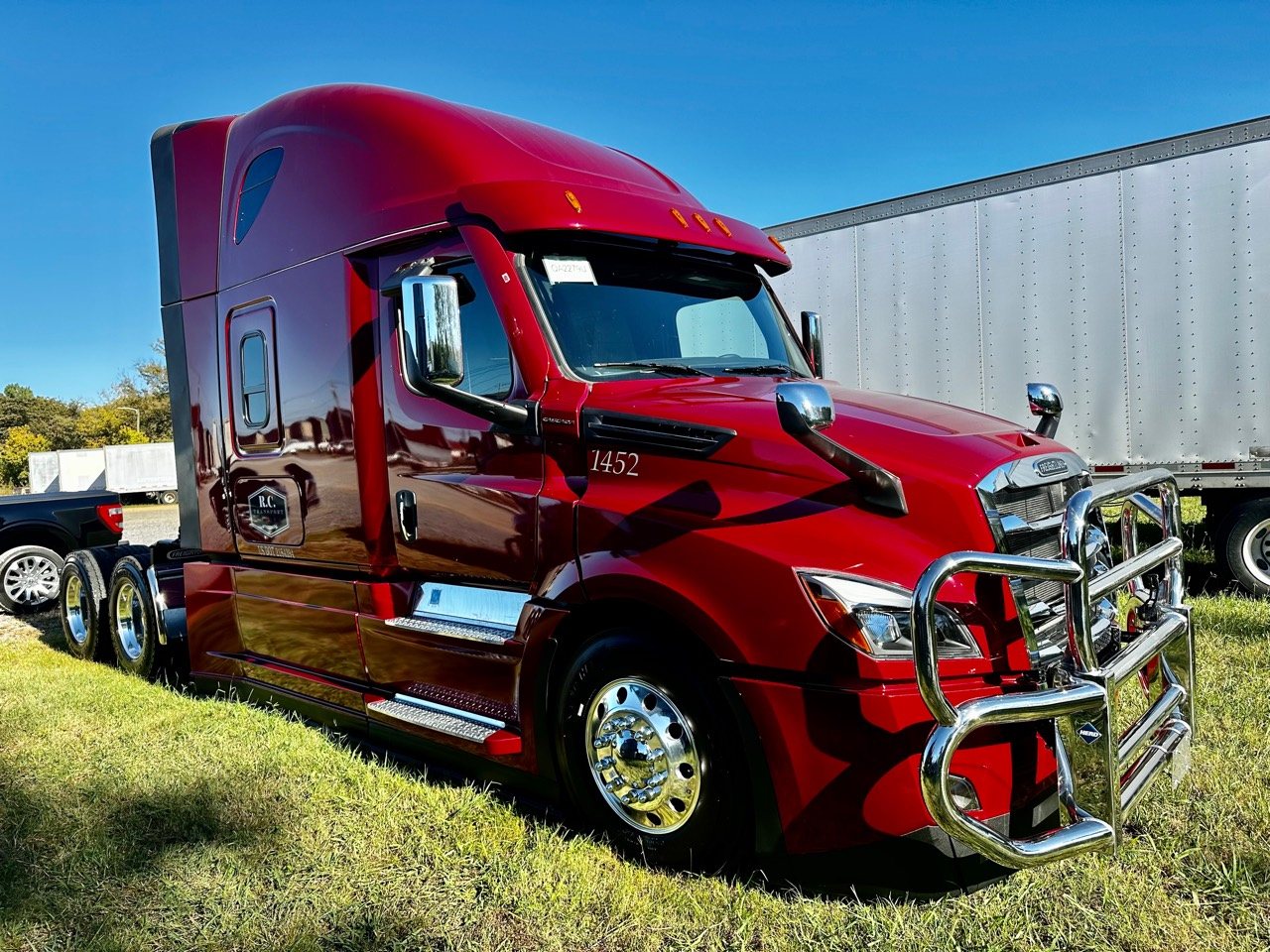 Red R.C. Transport tractor